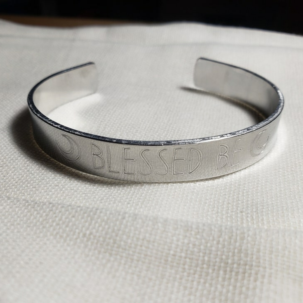 Blessed Be Metal Cuff Bracelet